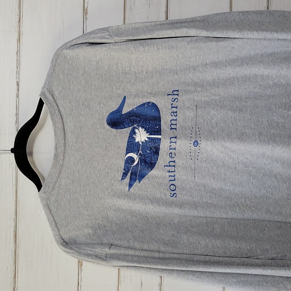 Southern Marsh gray long sleeved  tshirt
